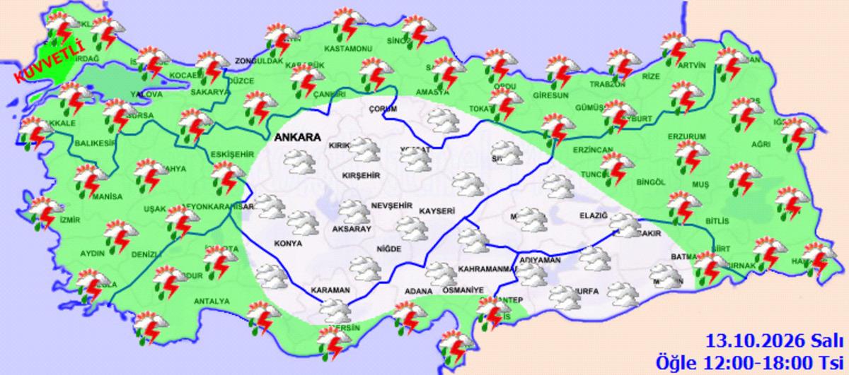 16 ilde hava bir anda değişecek! Meteoroloji den sarı kodlu alarm 3