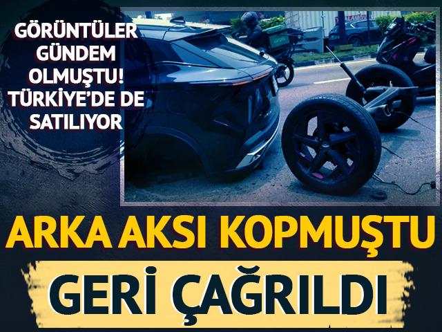 Seyir halinde arka aksı kopmuştu! Ara&ccedil;lar geri &ccedil;ağrıldı