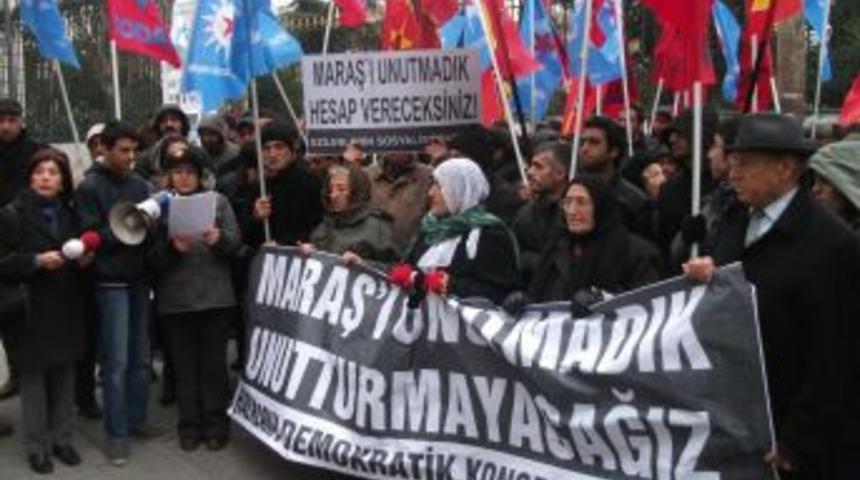 Beyoğlu'nda Maraş protestosu