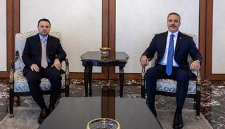 Bakan Fidan ve Bakan G&uuml;rlek Ankara'da g&ouml;r&uuml;şt&uuml;