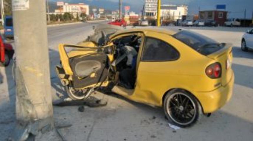 Aşırı hız kazaya sebep oldu: 1 yaralı