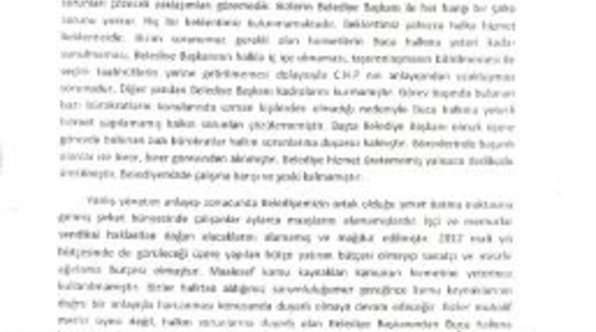 CHP'li belediye meclis &uuml;yeleri, CHP'li başkanı halka karşı duyarsızlıkla su&ccedil;ladı