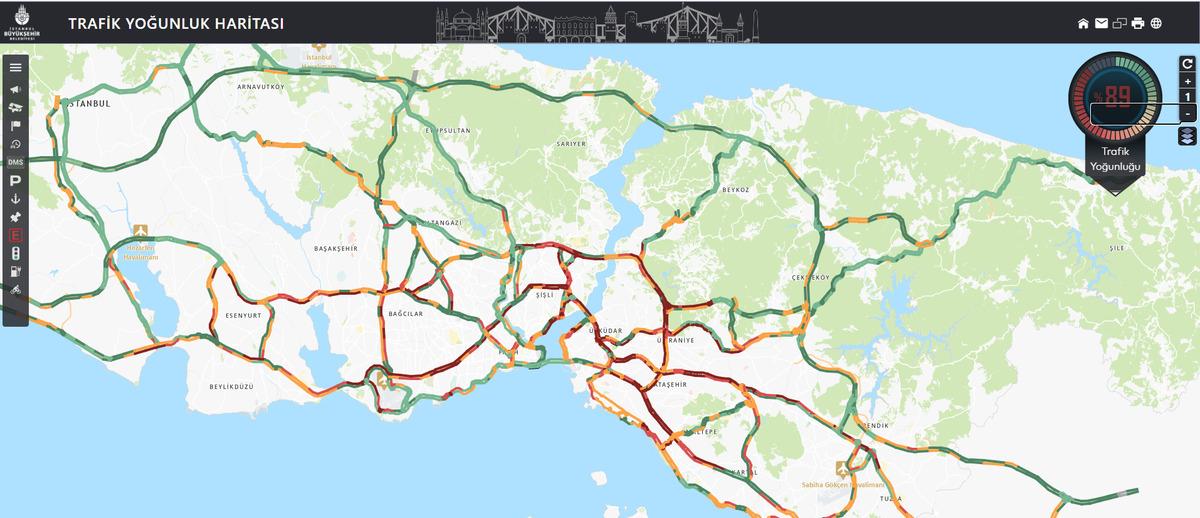 İstanbul da trafik &ccedil;ilesi! Yoğunluk y&uuml;zde 89 u g&ouml;rd&uuml; 2