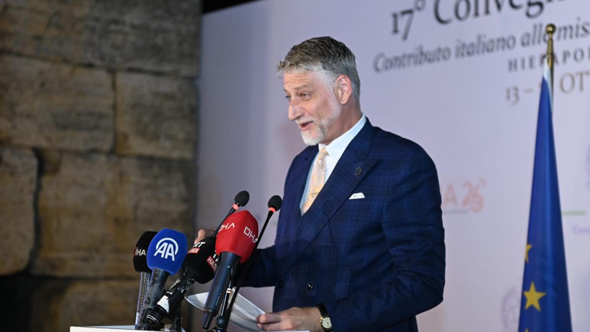 Bakan Ersoy ve İtalyan mevkidaşı Guili Hierapolis te bir araya geldi: Efes ve Pompei arasında iş birliği için adım atıldı 4