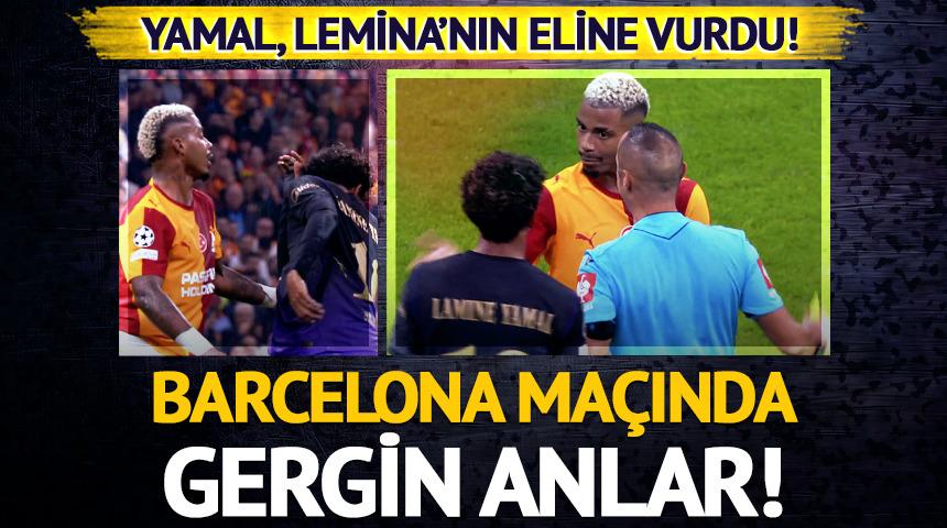 RAMS Park'ta gergin anlar! Lamine Yamal, Lemina'nın eline vurdu!