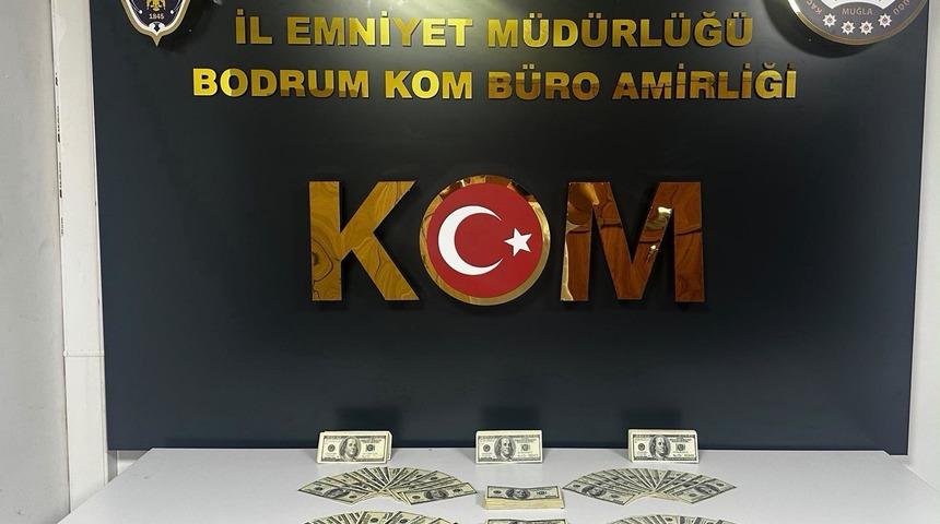 Bodrum'da 46 bin 200 sahte ABD doları ele ge&ccedil;irildi, 1 tutuklama