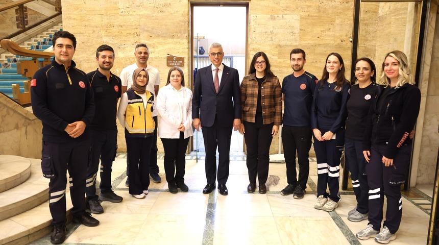 Bakan Memişoğlu'ndan, TBMM İlk Yardım Merkezi&rsquo;ne ziyaret