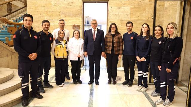 Bakan Memişoğlu'ndan, TBMM İlk Yardım Merkezi’ne ziyaret