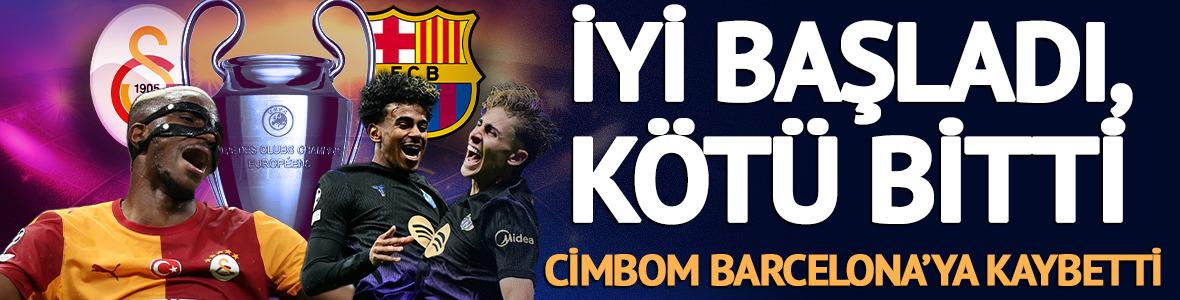 Sami Yen'de soğuk duş! Barcelona, Galatasaray'ı 4-1 mağlup etti