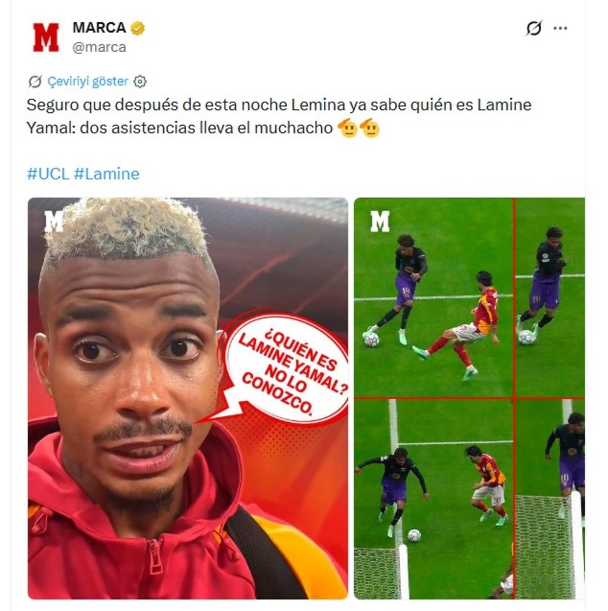 İspanyol basınından Galatasaraylı Lemina ya olay gönderme! "Bu geceden sonra..." 2