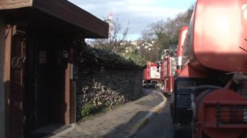 Yalıda yangın paniği