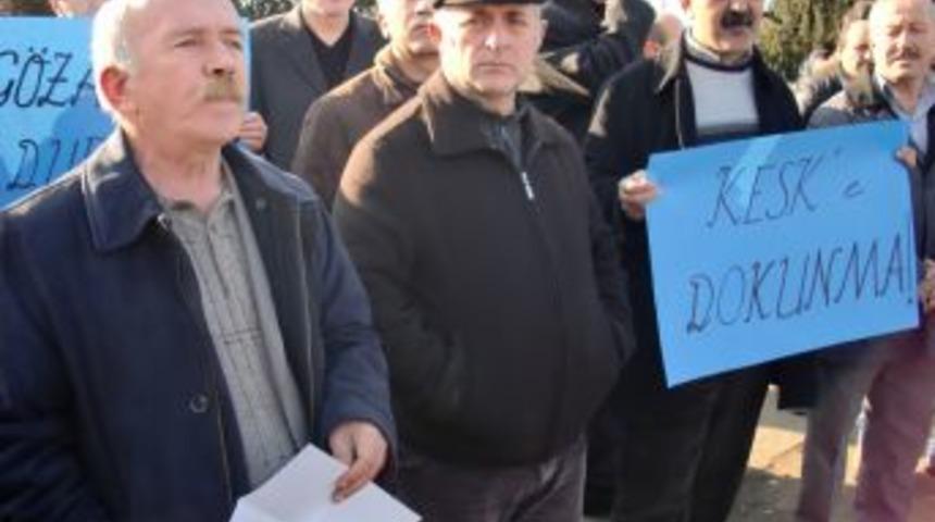 Giresun'da g&ouml;zaltı ve tutuklamalar protesto edildi