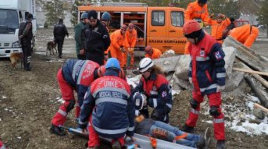 Yozgat'ta deprem tatbikatı