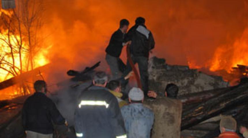 Samsun'da korkun&ccedil; yangın