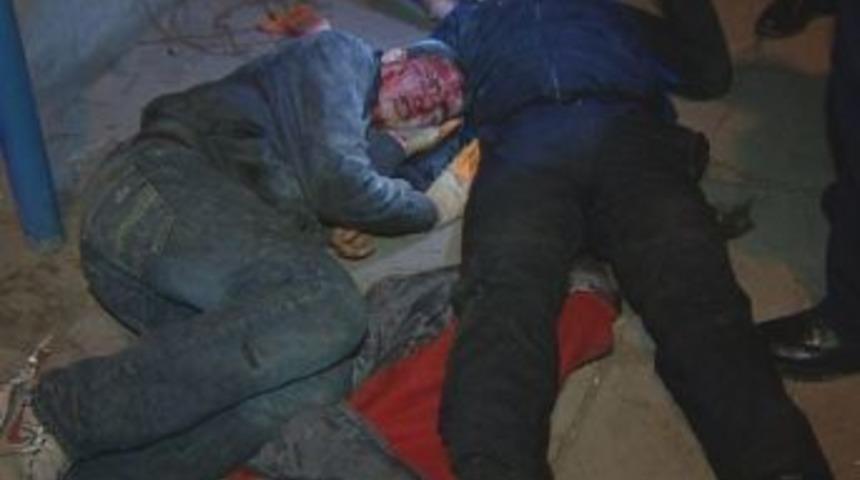 Kaza yapan hırsızlık zanlıları kıskıvrak yakalandı