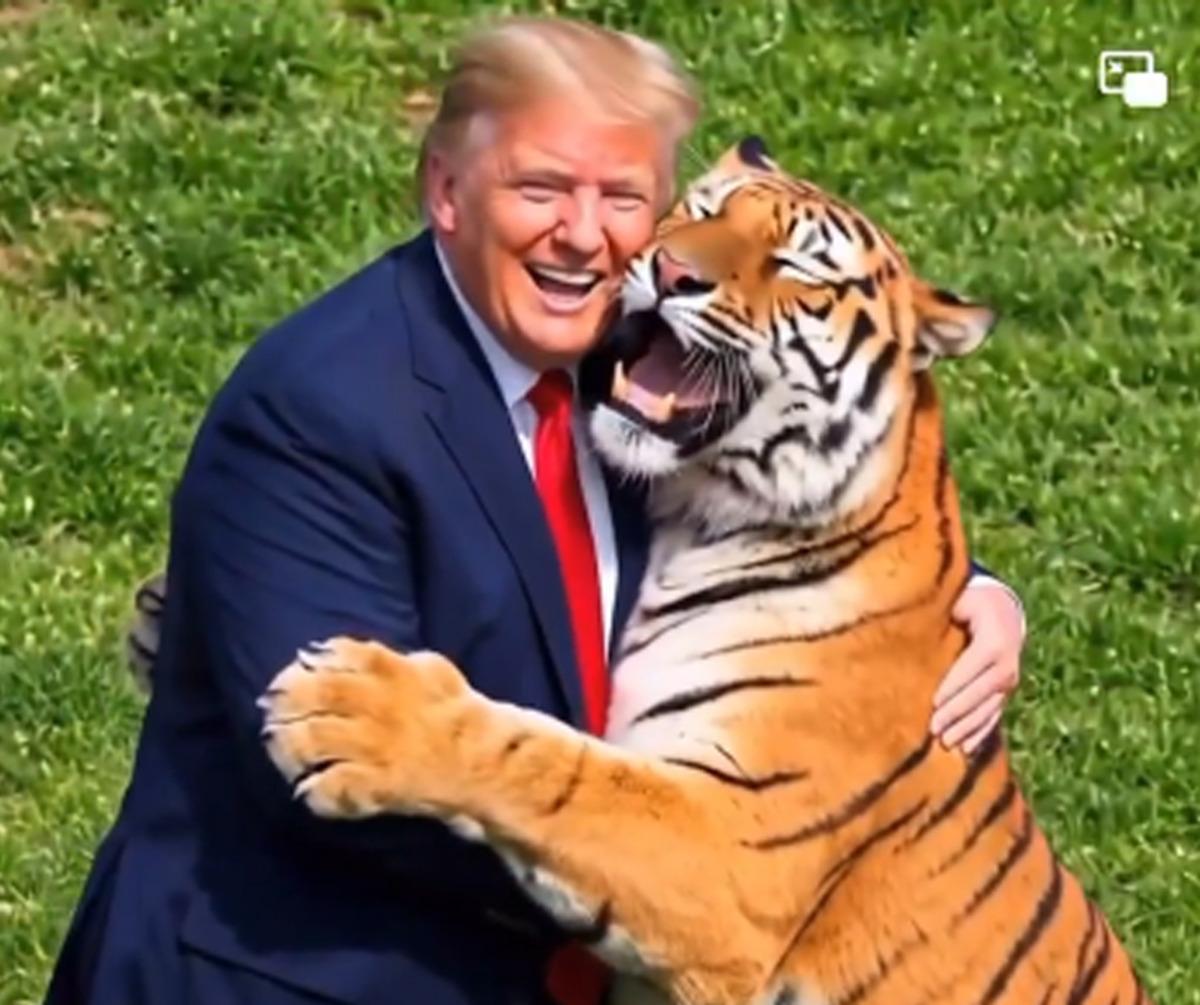 İngiltere deki kaplan faciası g&uuml;ndem olmuştu! Trump tan dikkat &ccedil;eken paylaşım 3