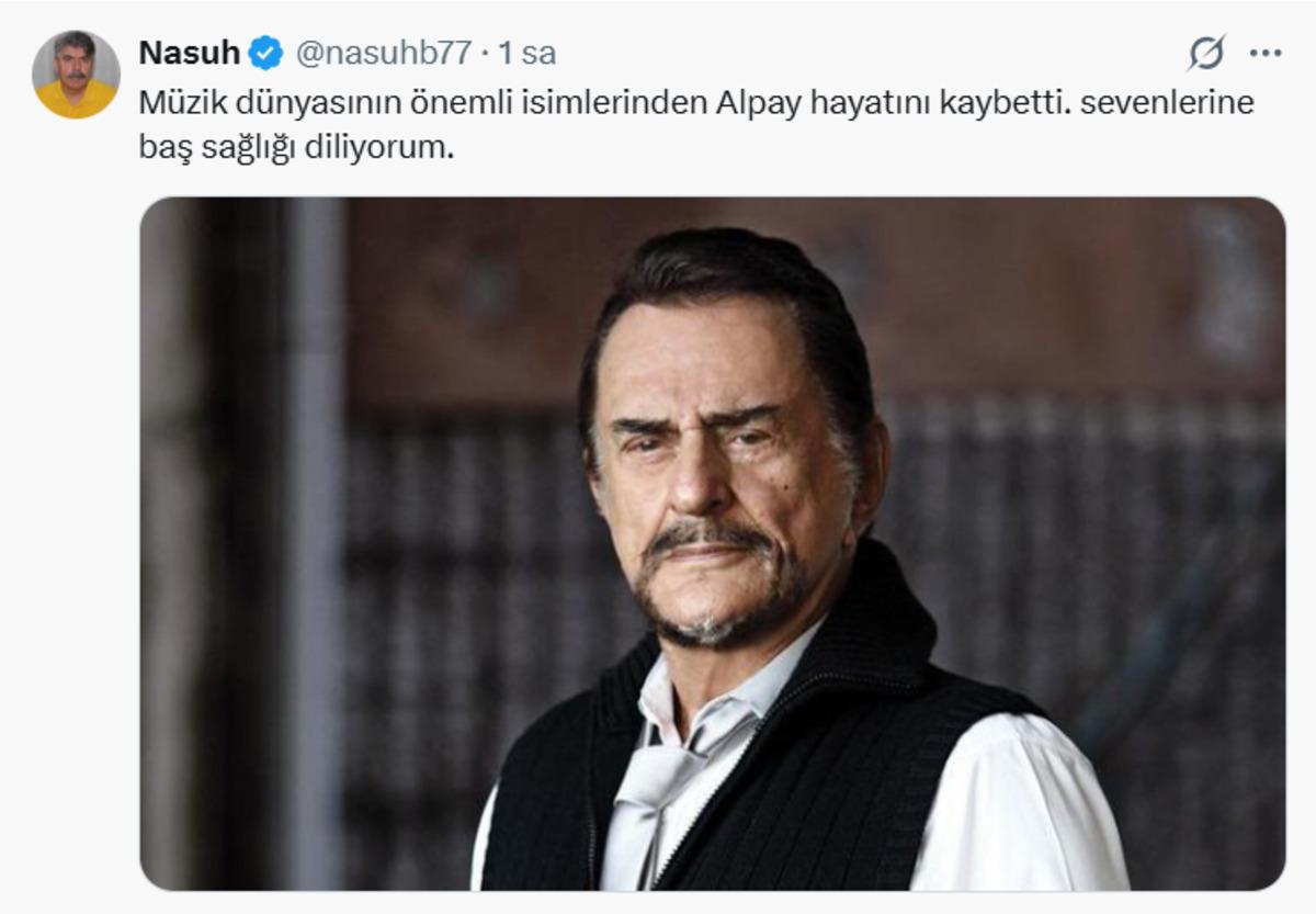 Şarkıcı Alpay, 91 yaşında hayatını kaybetti 1