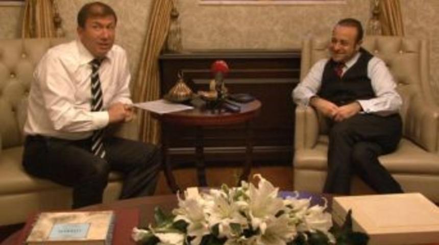 Bakan Bağış, Siirtspor Başkanı Tanju &Ccedil;olak'ı kabul etti