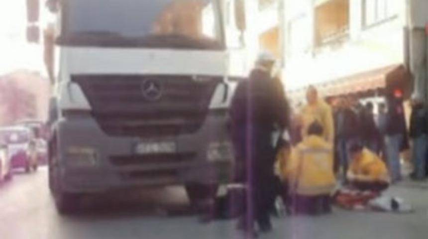 Beton mikseri &uuml;zerinden ge&ccedil;ti