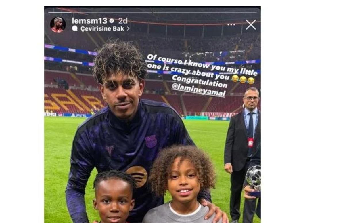 Lamine Yamal ile Mario Lemina arasında sosyal medyada dikkat çeken diyalog! 2