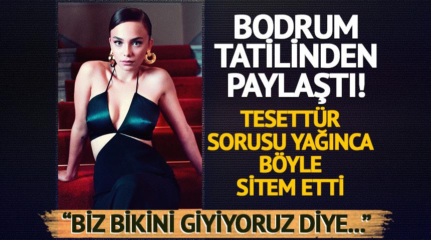  Bodrum'dan paylaştı! "Tesett&uuml;r" sorularını g&ouml;r&uuml;nce...