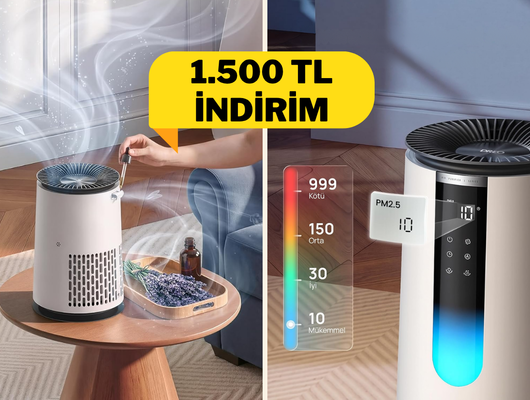 Evinizin hava kalitesini y&uuml;kseltin DREO Akıllı Temizleyici indirimi