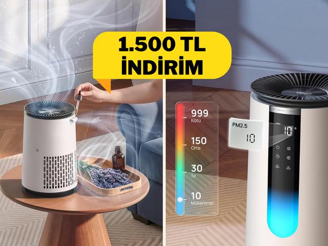 Evinizin hava kalitesini y&uuml;kseltin DREO Akıllı Temizleyici indirimi
