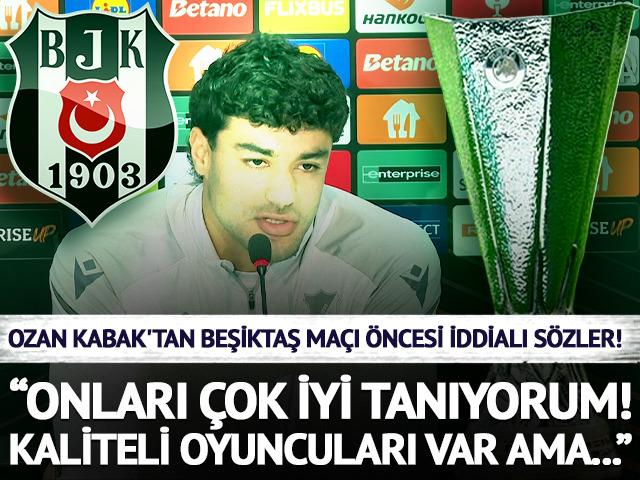 Ozan Kabak'tan Beşiktaş ma&ccedil;ı &ouml;ncesi iddialı s&ouml;zler!