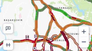 İstanbul’da yağmur trafiği: Yoğunluk yüzde 87 oldu