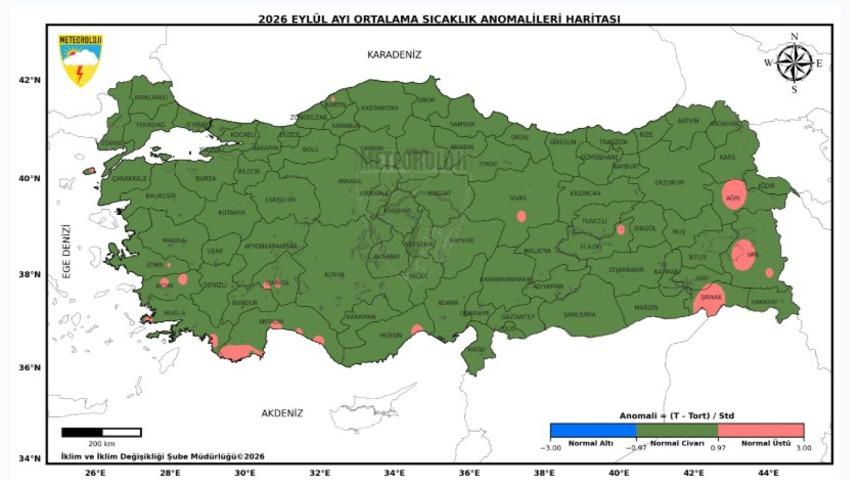 56 yılın en sıcak 13&rsquo;&uuml;nc&uuml; eyl&uuml;l ayı yaşandı
