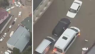 Sağanak yağışta Sarıyer'de onlarca ara&ccedil; suya g&ouml;m&uuml;ld&uuml;