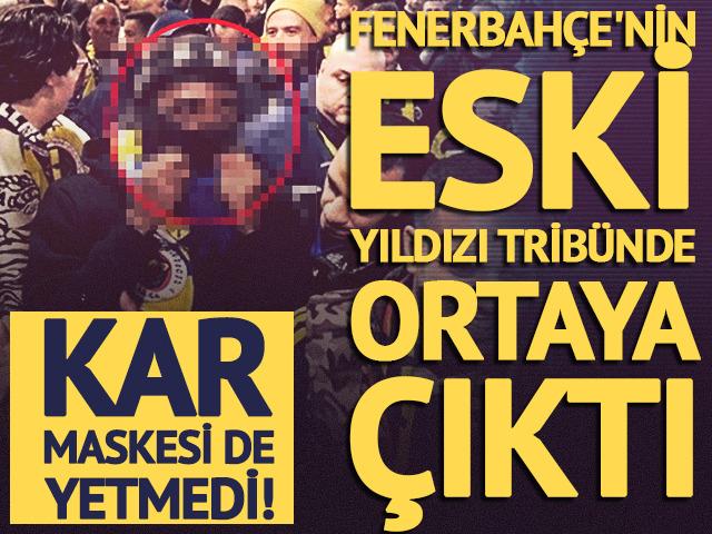 Kar maskesi de yetmedi! F.Bah&ccedil;e'nin eski yıldızı trib&uuml;nde ortaya &ccedil;ıktı
