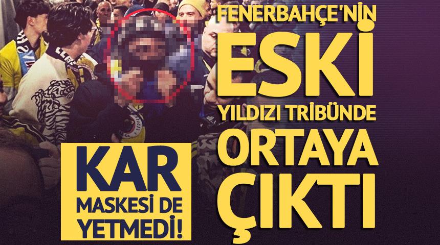 Kar maskesi de yetmedi! F.Bah&ccedil;e'nin eski yıldızı trib&uuml;nde ortaya &ccedil;ıktı