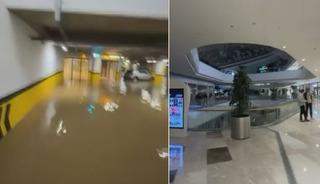 Yer: Sarıyer! Su basan alışveriş merkezi tahliye edildi