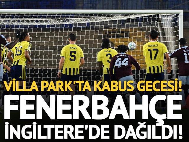 Fenerbah&ccedil;e'ye İngiltere'de ağır fatura! Aston Villa 6 golle kazandı
