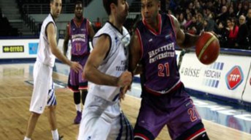 Ankara derbisinde T&uuml;rk Telekom, Hacettepe &Uuml;niversitesi'ni 75 - 73 mağlup etti