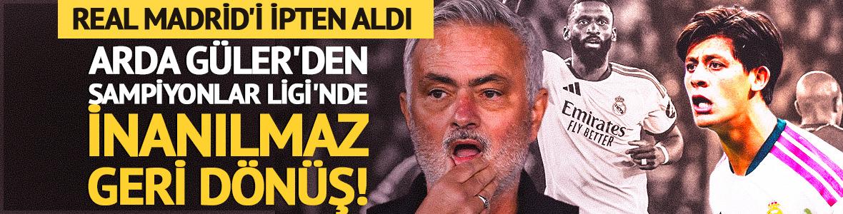 Arda G&uuml;ler'den Şampiyonlar Ligi'nde inanılmaz geri d&ouml;n&uuml;ş!