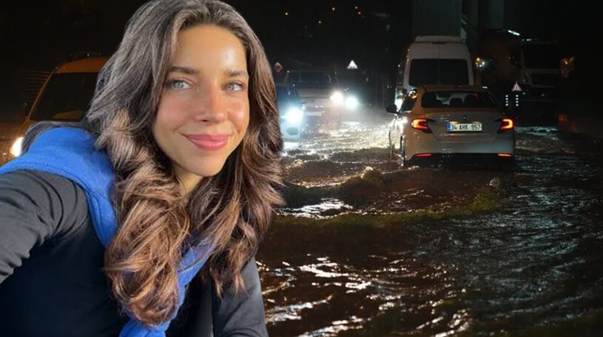 İstanbul'da araçlar suyla doldu! Elvin Levinler'den trafikte tepki çeken paylaşım