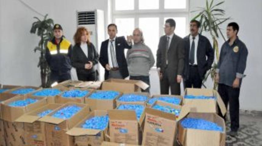 Marmaris'te 1 milyon tane plastik kapak toplandı