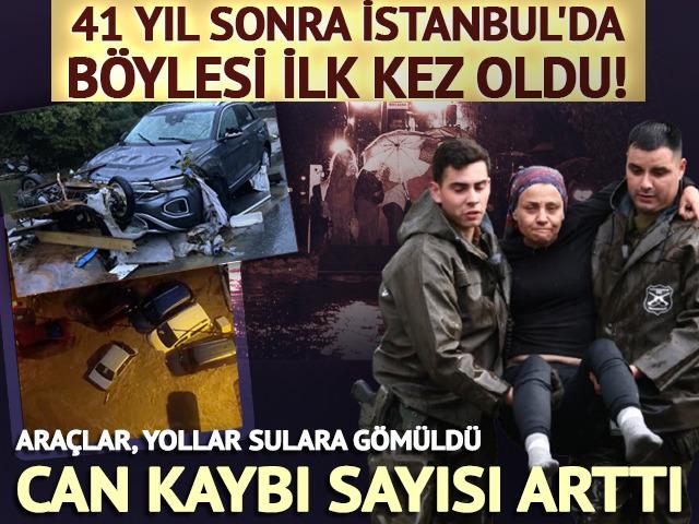 İstanbul&rsquo;da 41 yılın yağış rekoru: Metrekareye 242 kilogram d&uuml;şt&uuml;