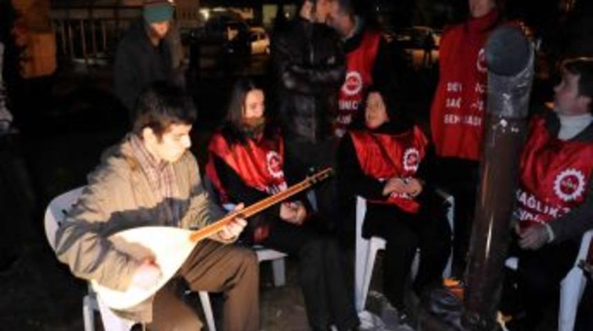 Yeni yıla eylem yaparak girdiler