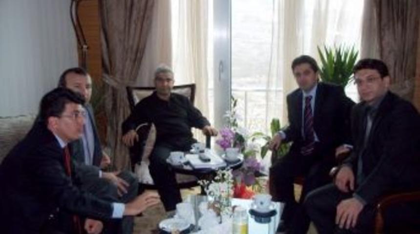 Sason Kaymakamı'ndan Uludere Kaymakamı'na ge&ccedil;miş olsun ziyareti