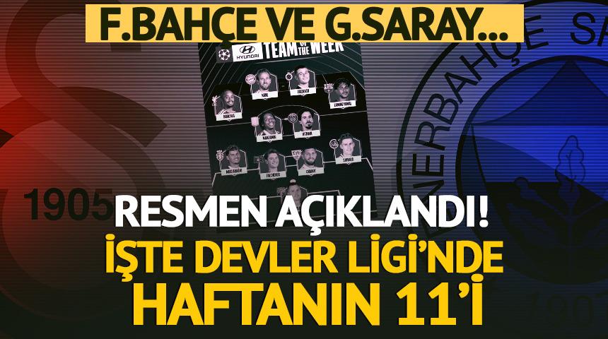 Devler Ligi'nde haftanın 11'i belli oldu! F.Bah&ccedil;e ve G.Saray...