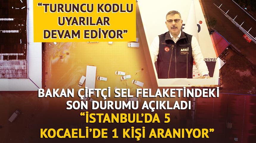 İ&ccedil;işleri Bakanı &Ccedil;ift&ccedil;i: "İstanbul'da 5, Kocaeli'de 1 kişi aranıyor"