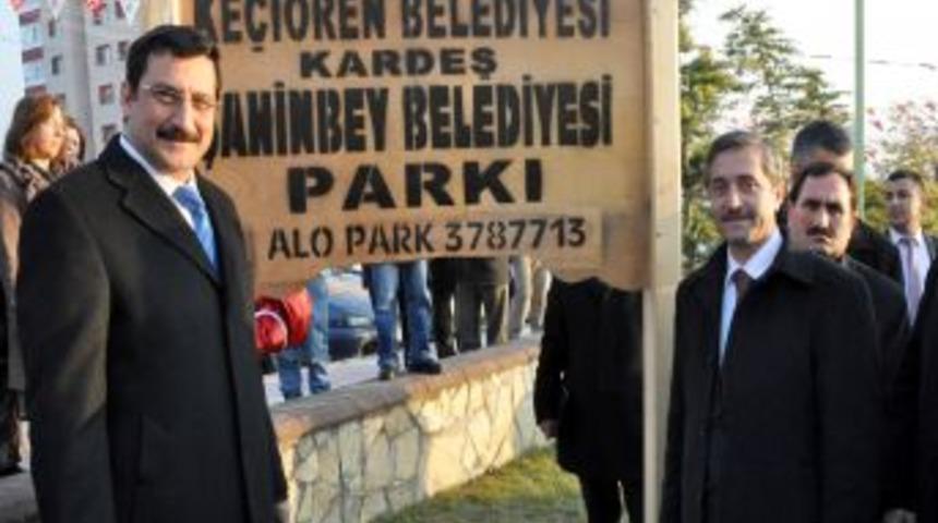 Ke&ccedil;i&ouml;ren'de Kardeş Şahinbey Belediyesi Parkı a&ccedil;ıldı