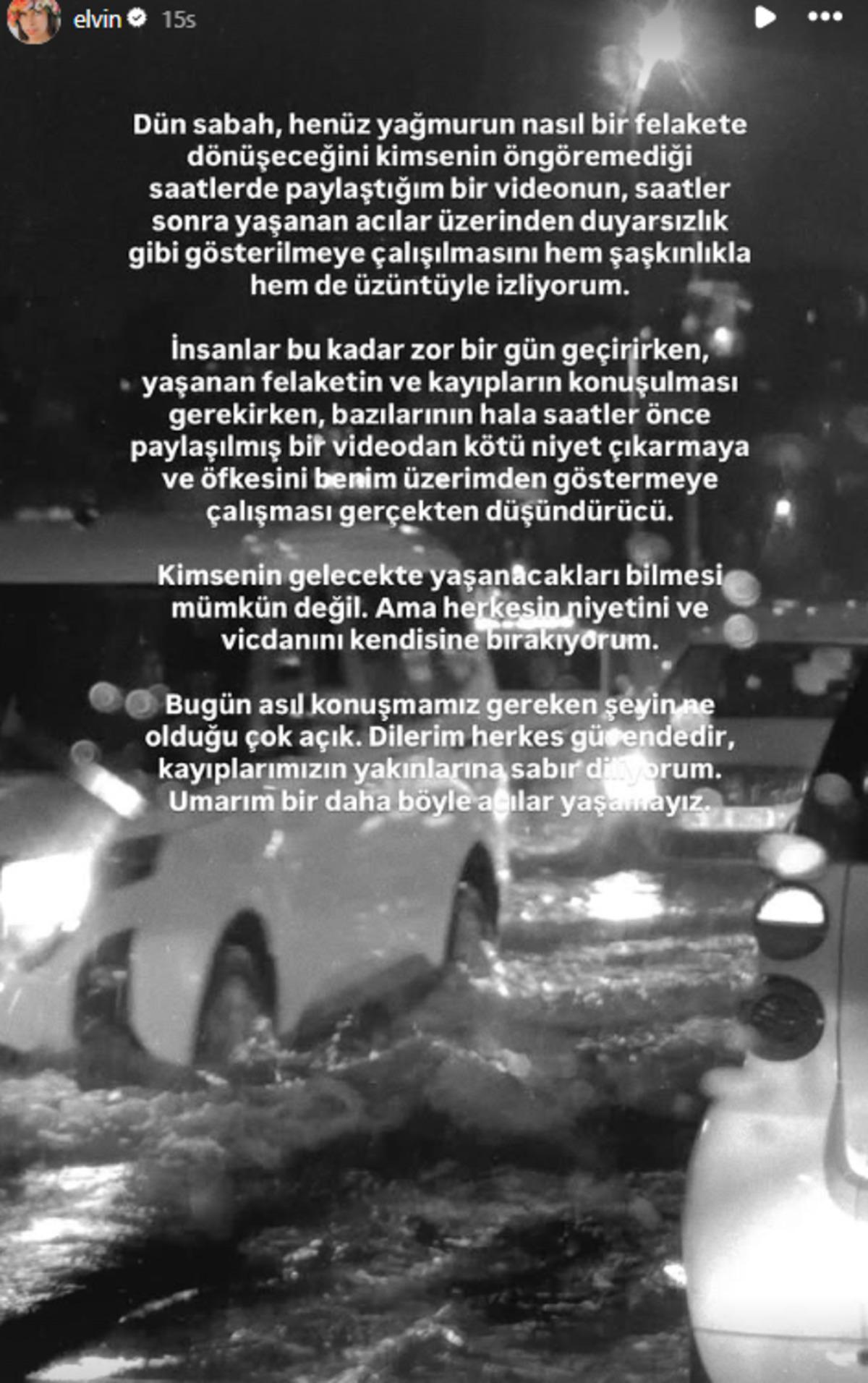 Sel sırasındaki romantik paylaşımı tepki çekti! Elvin Levinler sessizliğini bozdu: Kimse öngöremezdi 2