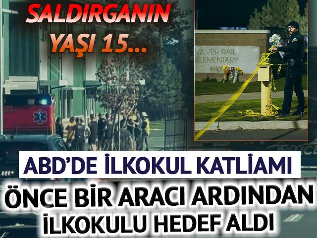 ABD'de katliam gibi olay! &Ouml;nce araca ateş a&ccedil;tı ardından ilkokula girdi...