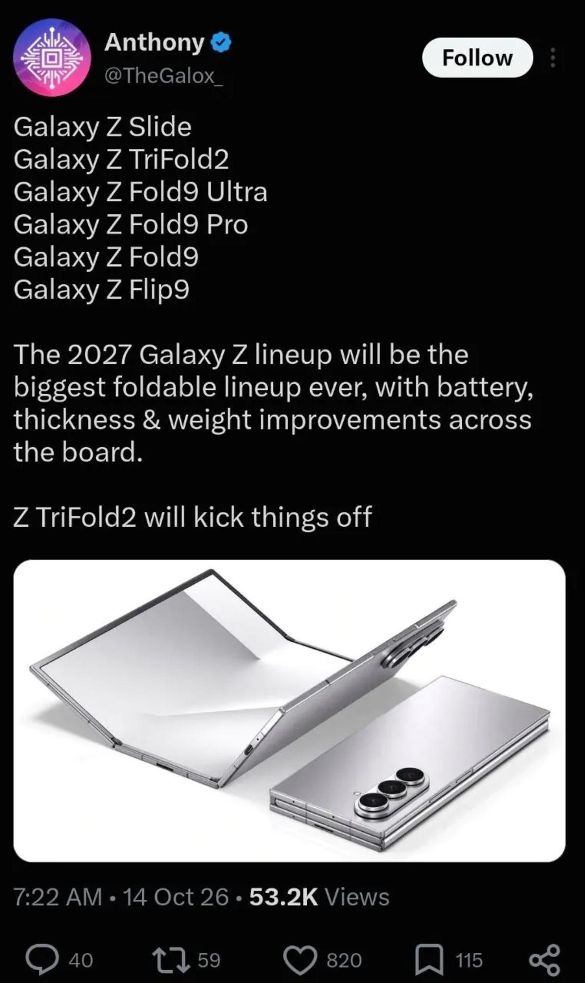 Samsung 2027 de 6 katlanabilir telefon çıkarabilir! Listede kayan ekranlı bir model de var 1