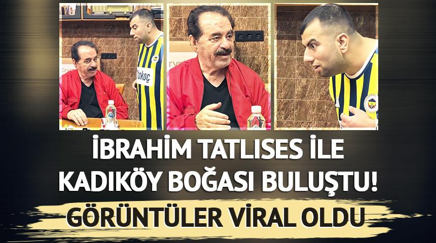 İbrahim Tatlıses ile Kadık&ouml;y Boğası buluştu! G&ouml;r&uuml;nt&uuml;ler viral oldu 