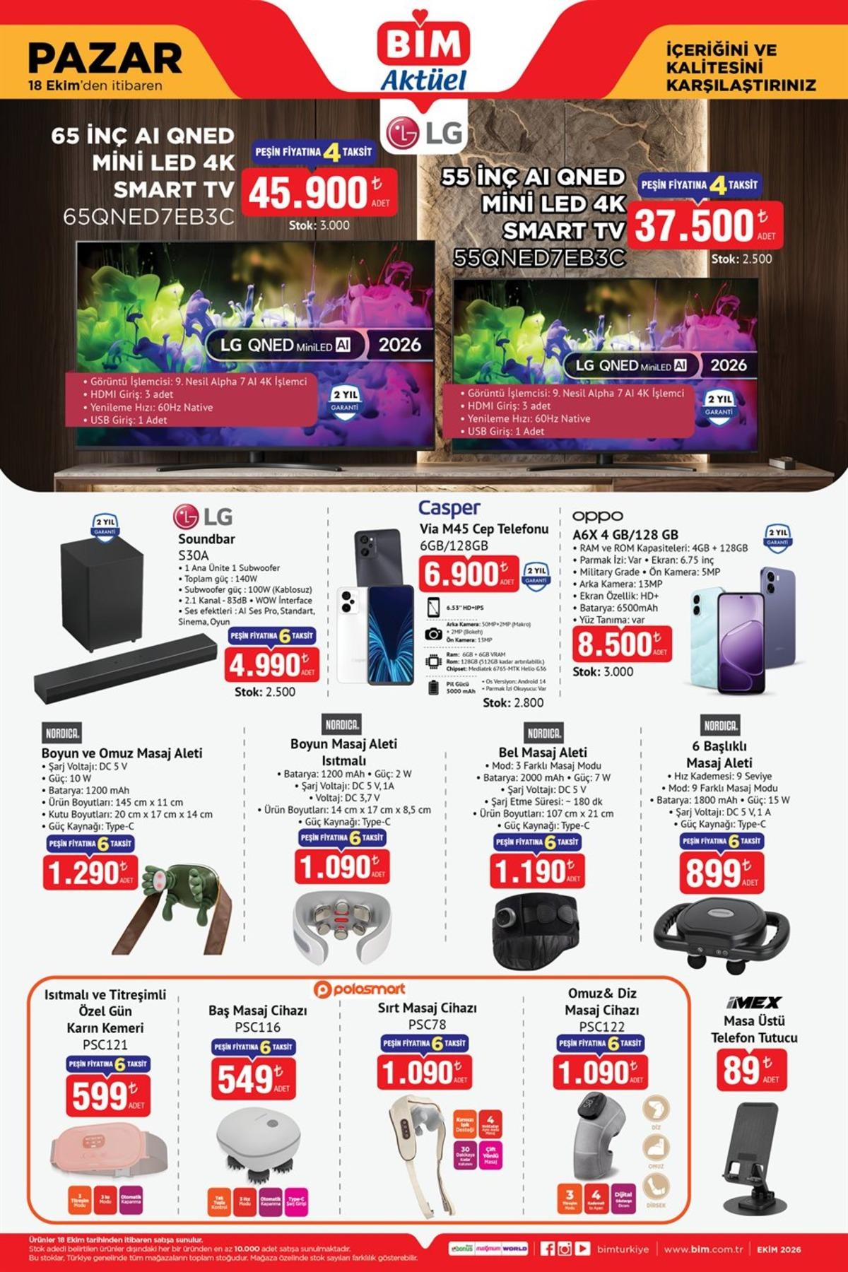 BİM e Philips Kahve Makinesi geliyor! 13-14-16-18 Ekim 2026 BİM Aktüel Kataloğu 9